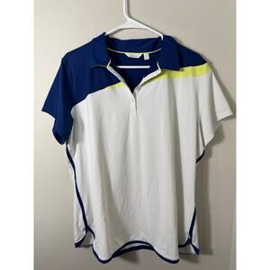 Lady Hagen Blue White Golf Polo T Shirt Size XL